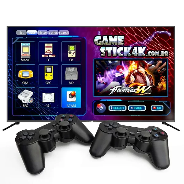 ESGOTADO ** Vídeo Game Stick Retrô Controle Sem Fio HDMI 3500 Jogos - Imagem 3
