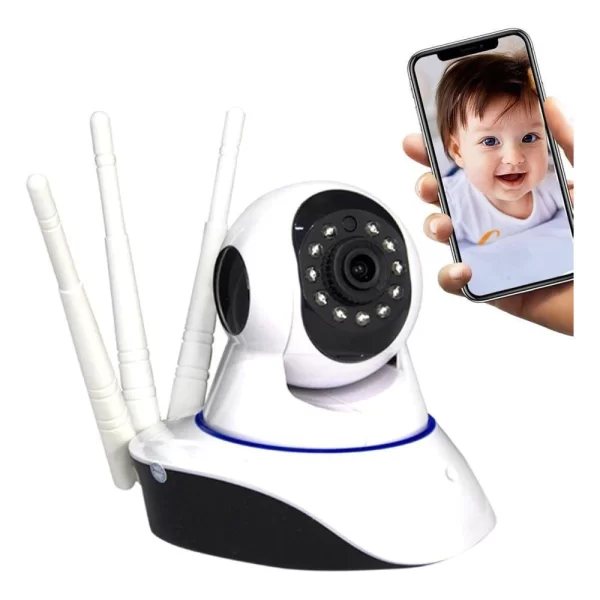 Câmera de Segurança W-Fi Wireless Visão Noturna - Alto falante e Microfone - Bivolt - Imagem 2