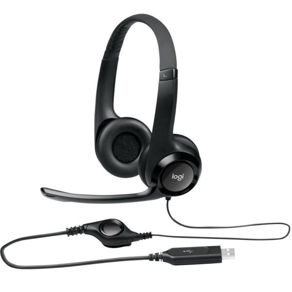 Headset com fio USB - Microfone com Redução de Ruído BT
